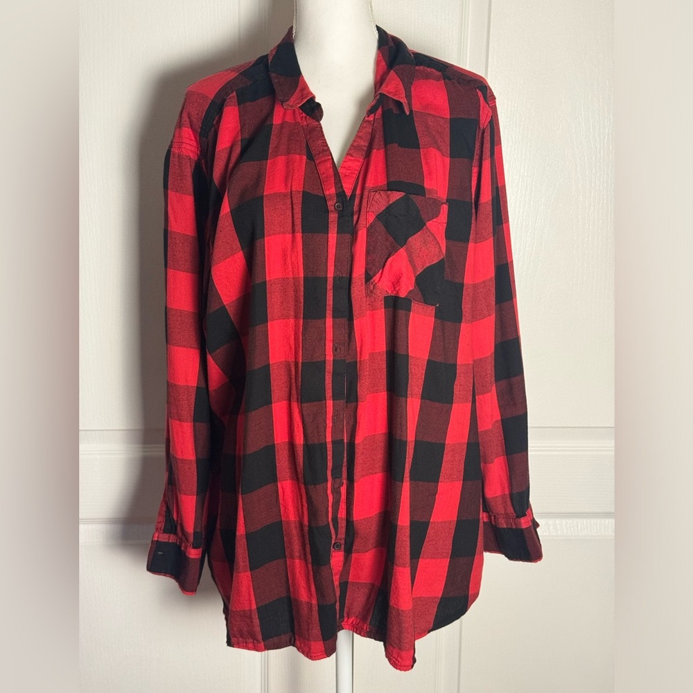 Women’s EVRI Red and Black Flannel 2XL